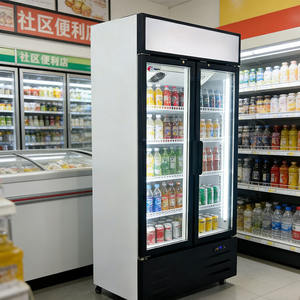 Refrigerador para Frutas y Verduras con Puerta Corredera y Cortina de Aire para Exhibición en Tiendas Comunitarias con Bajo Nivel de Ruido - Product Image 5