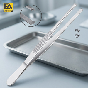 Pinces à tissus 3x4 dents en acier inoxydable, instrument chirurgical pour la chirurgie générale, prix de gros - Product Image 2