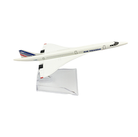 Nouveauté, modèle d'avion en alliage 16cm, avion avec logo personnalisé, modèle d'avion Concorde français moulé sous pression