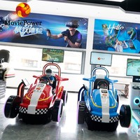 Simulateur de conduite de voiture de course VR 9D pour enfants en fibre de verre pour centres commerciaux et aéroports
