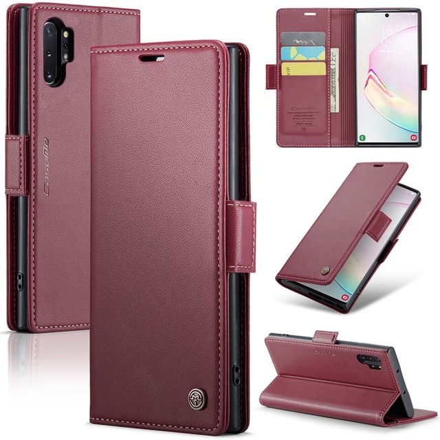 Top Trend Cellphone Accessory CaseMe Business Top Trend PU Leather Wallet Case for Samsung for Galaxy Note10 Plus