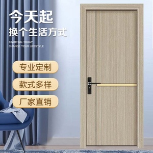 Vente directe d'usine Porte intérieure de chambre à coucher en acier inoxydable Style moderne simple Insonorisée Anti-insectes Fini - Product Image 3