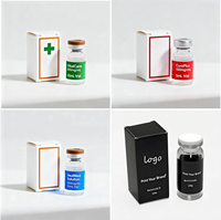 Boîte d'emballage personnalisée pour petites bouteilles, boîte cadeau en papier pliable avec carte pour flacons de parfum et d'huiles essentielles