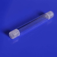 Tube en verre de quartz recuit transparent, en silice fondue, anti-tension, diamètre extérieur personnalisé pour traitement thermique