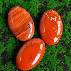 Pierre de jaspe rouge naturelle polie en forme ovale pour la guérison spirituelle, la décoration intérieure et les cadeaux de fêtes (vente en gros) - Product Image 4