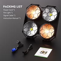 UKING 4x100W 4 yeux DMX512 COB Effet Blinder LED Projecteurs Blinder pour public pour théâtre, studio, boîte de nuit, scène, performance