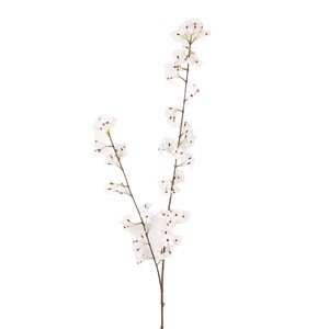 Branches artificielles en bois de rose, fleurs en soie blanches, haute simulation, décoration de mariage, utilisation en extérieur, bouquet - Product Image 2