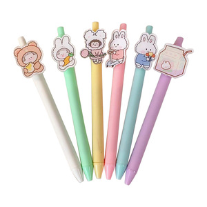 Bolígrafo de Gel de Plástico con Diseño Kawaii, Logotipo Personalizado, Tinta Azul de 0.5mm, Artículo de Papelería Creativo para Niños, Oficina, Regalo Promocional - Product Image 3