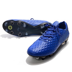 Chaussures de football américain basses, durables et respirantes, crampons SG, de marque, pour hommes, tailles 39-45, entraînement hiver/été, extérieur, bleu, nouvelle collection - Product Image 4