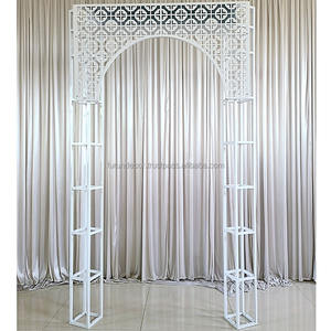 Furun ซุ้มแต่งงานขนาดใหญ่รูปหัวใจอุปกรณ์ประกอบฉากเวทีโลหะพร้อมไฟพื้นหลังสีขาวสำหรับตกแต่งงานปาร์ตี้ - Product Image 5