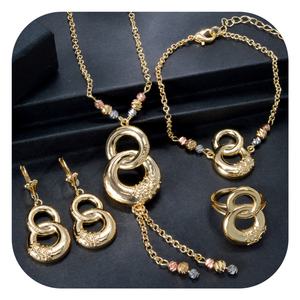Dubai 14k Gold Plated Infinite <b>Wedding</b> <b>Bride</b> Jewelry Sets <b>for</b> Women - Product Image 1