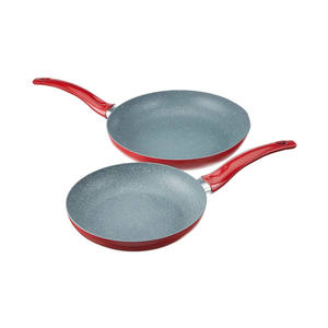 Juego de ollas antiadherentes de cerámica con revestimiento de PVD metálico, juego de utensilios de cocina antiadherentes, sartenes con tapa de aluminio fundido - Product Image 4