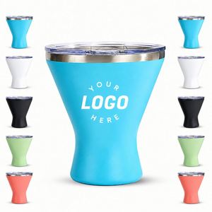 Verre à martini isotherme en acier inoxydable de 10 oz avec logo personnalisé pour piscine, plage, patio, fête - Product Image 1