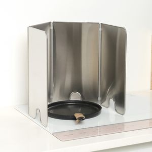 Pantalla contra salpicaduras de grasa BLUE HOME, protector contra salpicaduras de acero inoxidable plegable de 4 lados para cocinar, herramienta de cocina - Product Image 1