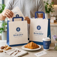 Papel Kraft Multiusos Moderno, Resistente al Agua, al Aceite, Biodegradable y Reciclable para Pastelería, Panadería y Repostería