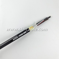 Cable de Fibra Óptica Autoportante ADSS de 24/48 Núcleos, Alcance de 80-100 m, G652D, Monomodo, para Comunicaciones