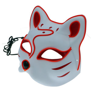 <span class=keywords><strong>Son</strong></span> Réactif Souriant Chat EL Fil Street Dance Rave Party Masque - Product Image 1