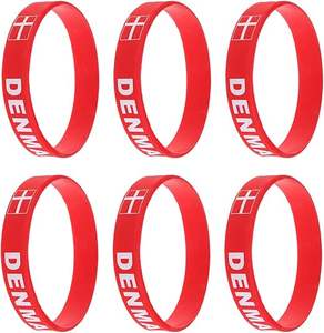 Oferta con <span class=keywords><strong>Descuento</strong></span>: Pulsera de Silicona con Diseño Personalizado y Logotipo, Brazalete con Bandera Nacional a la Moda para Decoración - Product Image 3