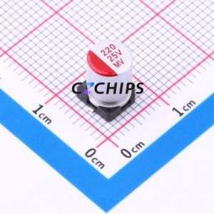 Condensador Sólido SMD 118EC235, 6.3x9mm (Capacitancia: 220uF) (Precisión: 20%) (Voltaje Nominal: 25V) - Product Image 1