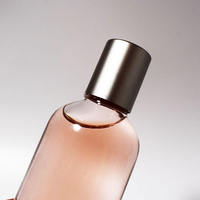 Flacon de parfum transparent de luxe vide 30ml 50ml 100ml en verre rechargeable avec pulvérisateur et emballage en boîte sérigraphiée
