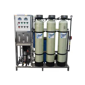 Purificador de água industrial 500LPH, sistema RO, máquina de filtro alcalina para máquinas de tratamento de água