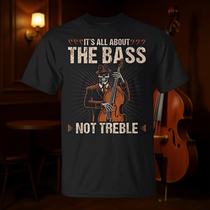 T-shirt per contrabbasso: tutto sulle chitarre contrabassiste jazz - Product Image 2