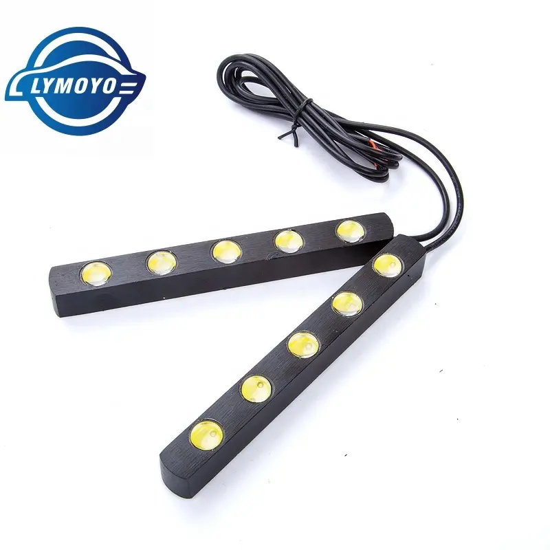 Lampu Kabut LED Mobil, Lampu Kabut Terbalik, Lampu Eagle Eye, Lampu Kabut Mobil, Lampu LED DRL Kekuatan Tinggi, Anti Air, 10W, 5 LED, Putih