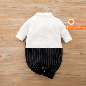 Mono para Bebé Recién Nacido al por Mayor, Estilo Caballero para Otoño/Primavera, Ropa de Moda para Bebés, Mono para Niños - Product Image 3