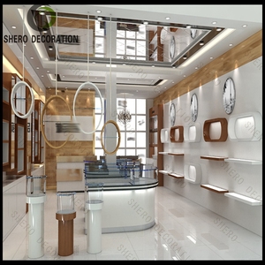 Unidad de visualización de esquina para gafas de sol con paneles curvos de vidrio de seguridad muebles de tienda ópticos ajustables con focos Led - Product Image 4