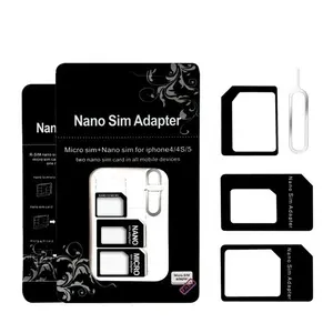 cantell Cheap Price SIM Card Adapter 4 In 1 Micro Sim Card Nano Adapter Sim Adaptor for mobile Phone