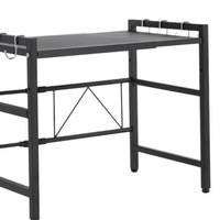 Étagère de rangement réglable et extensible en acier au carbone à un niveau pour four à micro-ondes, organisateur de comptoir de cuisine, vente en gros
