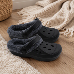 <span class=keywords><strong>Sabot</strong></span> de jardin classique en EVA pour <span class=keywords><strong>femme</strong></span>, personnalisé, chaud, avec fourrure chaude et coton, couleur unie, style plat et doux - Product Image 3