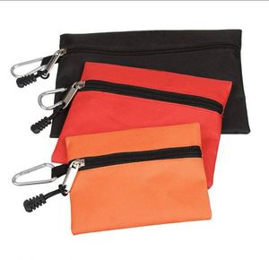 Free Sample Tool Pouch <b>Bags</b> Set - Set of 3 Sizes - Zipped Tool <b>Organiser</b> with Tool Belt Attachment Carabiner - Red, Black & - Product Image 1
