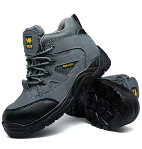 Chaussures de sécurité unisexes Embout en acier Anti-perforation pour semelle intermédiaire Résistantes à l'huile Légères Imperméables Chaussures de travail - Product Image 4