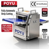 Trancheuse haute performance entièrement automatique industrielle commerciale pour viande fraîche bœuf, porc, volaille, 220V/380
