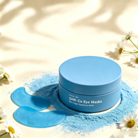 ODM OEM Ghk-cu Masque pour les yeux aux peptides de cuivre bleu, éclaircissant les cernes et les poches sous les yeux, patchs oculaires