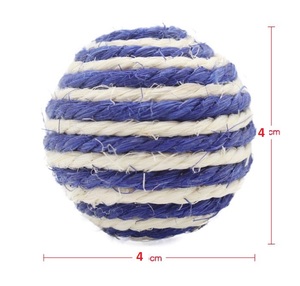 कारखाने की सस्ती कीमत कपास हेम्प च्यू डॉग खिलौना सूक्ष्म खिलौना सिसल बॉल टीज़र च्यू खिलौना बिल्ली दांत गेंद - Product Image 2