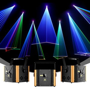 New 12W RGB Animation <strong>Laser</strong> Light Full Color DMX512 Professional Stage Lighting ILDA Projector For Outdoor Landmark Show Club - Product Image 1