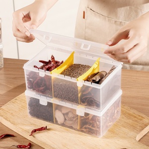 Portable Desktop <b>Small</b> Item Storage Box Storage Container Plastic Spice Box for Kitchen Use for Refrigerator Storage - Product Image 3