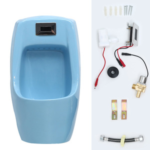 <span class=keywords><strong>Urinoir</strong></span> en céramique à capteur pour enfants, pour la maternelle, à poser au sol, pour garçons, ensemble complet d'accessoires colorés - Product Image 6
