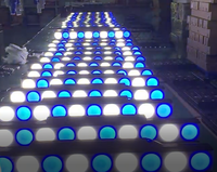 Efek Gambar Kontrol Piksel 10X30W Pencuci Dinding Rgbw Cob Matrix Led Bar Light