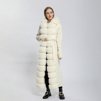 Pull tricoté avec col en fourrure de renard pour femme, gilet de printemps et d'automne