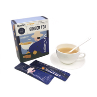 Vente en gros Thé gingembre saveur citron Boisson instantanée granules