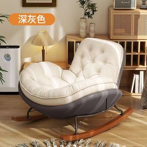Fauteuil à bascule relaxant en cuir motif patte de chat, fauteuil de sieste, canapé relaxant, fauteuil de balcon pour adulte - Product Image 4