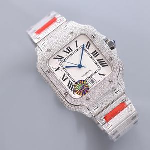 Reloj Mecánico Santoses de Lujo de Alta Calidad con Incrustaciones de Diamantes Moissanite, Resistente al Agua 20 Bar, Esfera de 40MM - Product Image 3