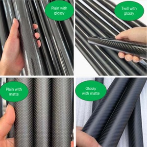 Tube Carbone 26/28 (OD28mm ID26mm) <strong>Carbon</strong> Fiber Tube - Custom Length OEM/ODM Available - Product Image 2
