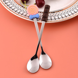 Ensemble de couverts en acier inoxydable pour enfants, <span class=keywords><strong>cuillère</strong></span> <span class=keywords><strong>à</strong></span> dessert, couverts de dessin animé, compatibles lave-vaisselle - Vente chaude - Product Image 3