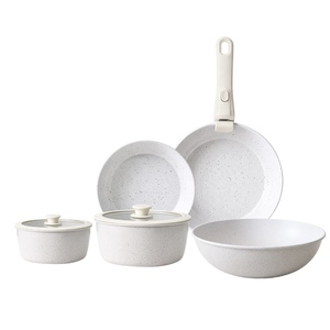 Juego <span class=keywords><strong>de</strong></span> Ollas <span class=keywords><strong>de</strong></span> 8 Piezas <span class=keywords><strong>de</strong></span> Acero al Carbono con Mango Desmontable Antiadherente y Tapa, Aptas para Inducción, Horno y Lavavajillas - Product Image 1