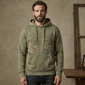 <span class=keywords><strong>Felpa</strong></span> Pullover Vintage con Stampa <span class=keywords><strong>Rock</strong></span> da Uomo Disha, Traspirante, Lavata, 100% Cotone, Vestibilità Ampia, Autunnale, Lavorazione a Maglia, Stampa Digitale, 380g - Product Image 1