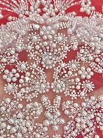 Mode Dentelle Espagnole Dubai Paillettes Dentelle Tissu Tulle Maille Turquie Dentelle pour Les Femmes Robe de Soirée